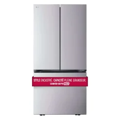 LG Réfrigerateur 21 pi3 33 po Acier inoxydable Congélateur en bas, Portes françaises - LF21C6200S