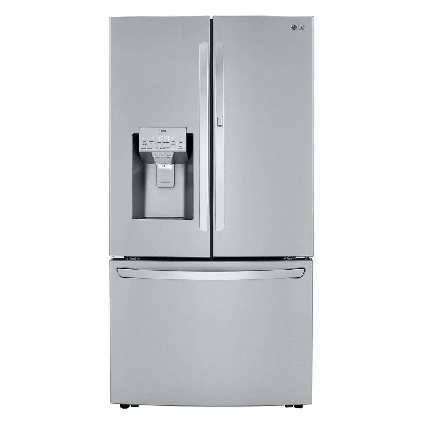 LG Réfrigérateur 30 pi3 36 po Acier inoxydable Congélateur en bas, Portes françaises - LRFDS3016S
