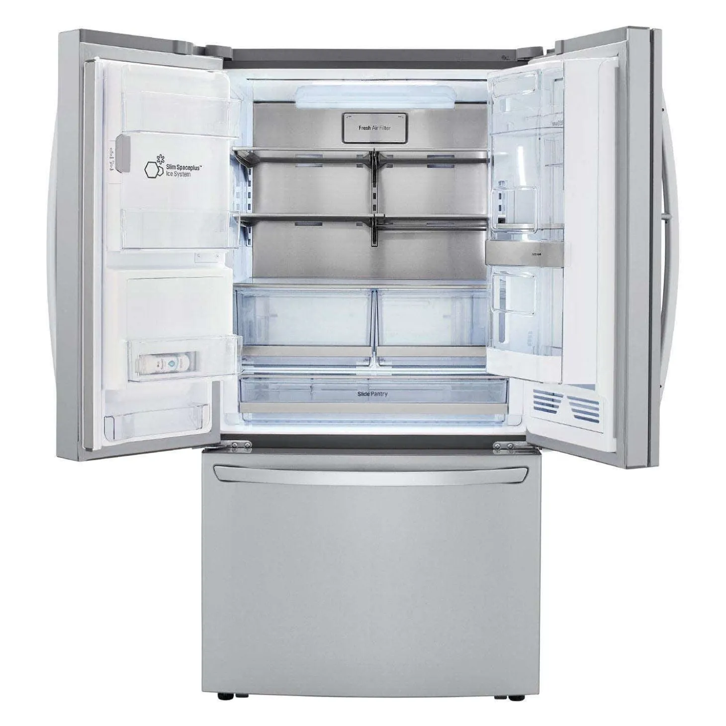 LG Réfrigérateur 30 pi3 36 po Acier inoxydable Congélateur en bas, Portes françaises - LRFDS3016S