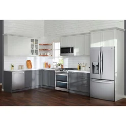 LG Réfrigérateur 30 pi3 36 po Acier inoxydable Congélateur en bas, Portes françaises - LRFDS3016S