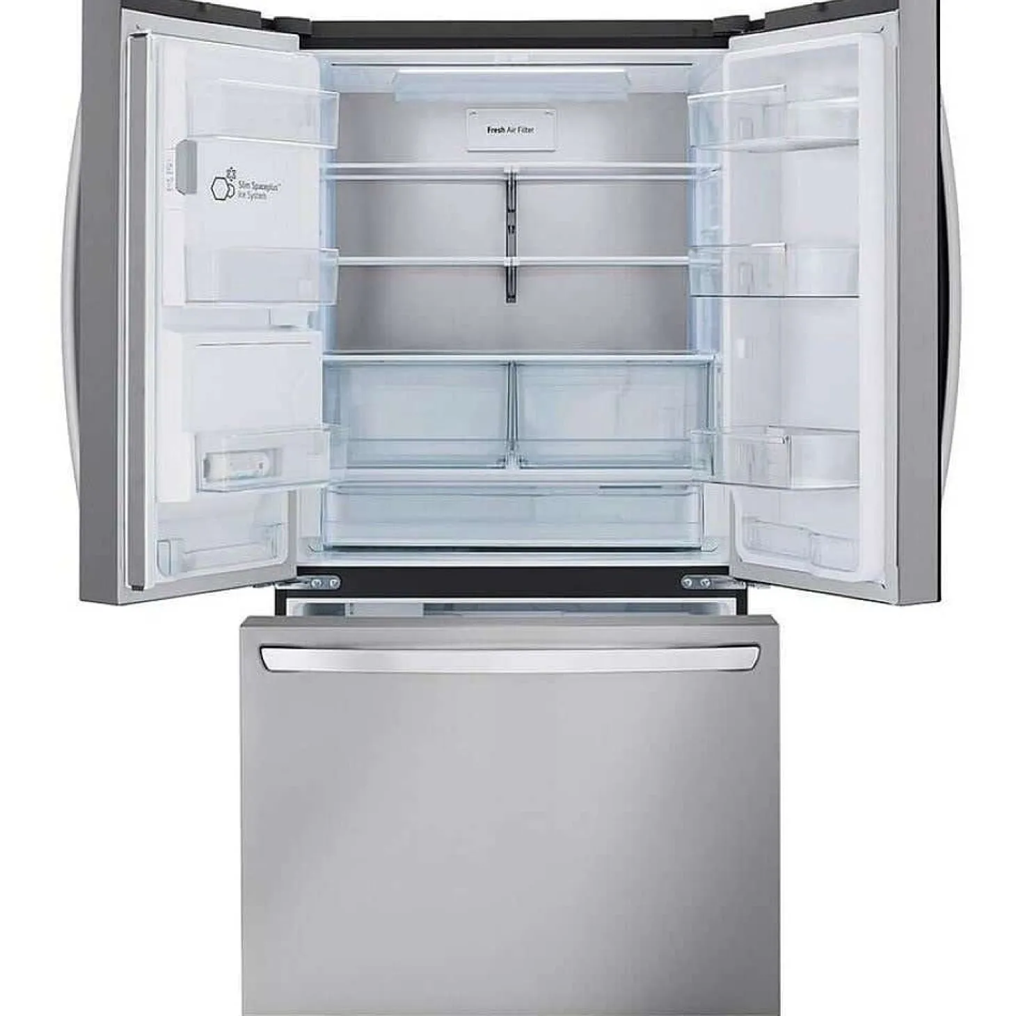 LG Réfrigérateur 31 pi3 36 po Acier inoxydable Portes françaises - LRFXS3106S
