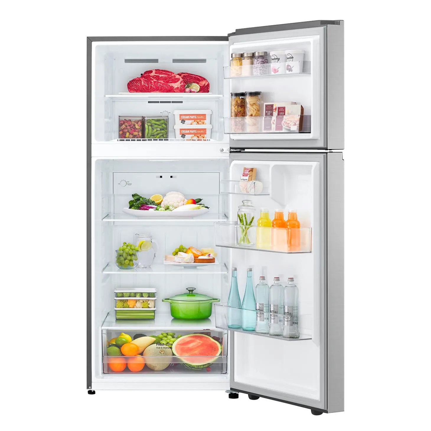 LG Réfrigérateur 18 pi3 28 po Acier inoxydable Congélateur en haut - LT18S2100S