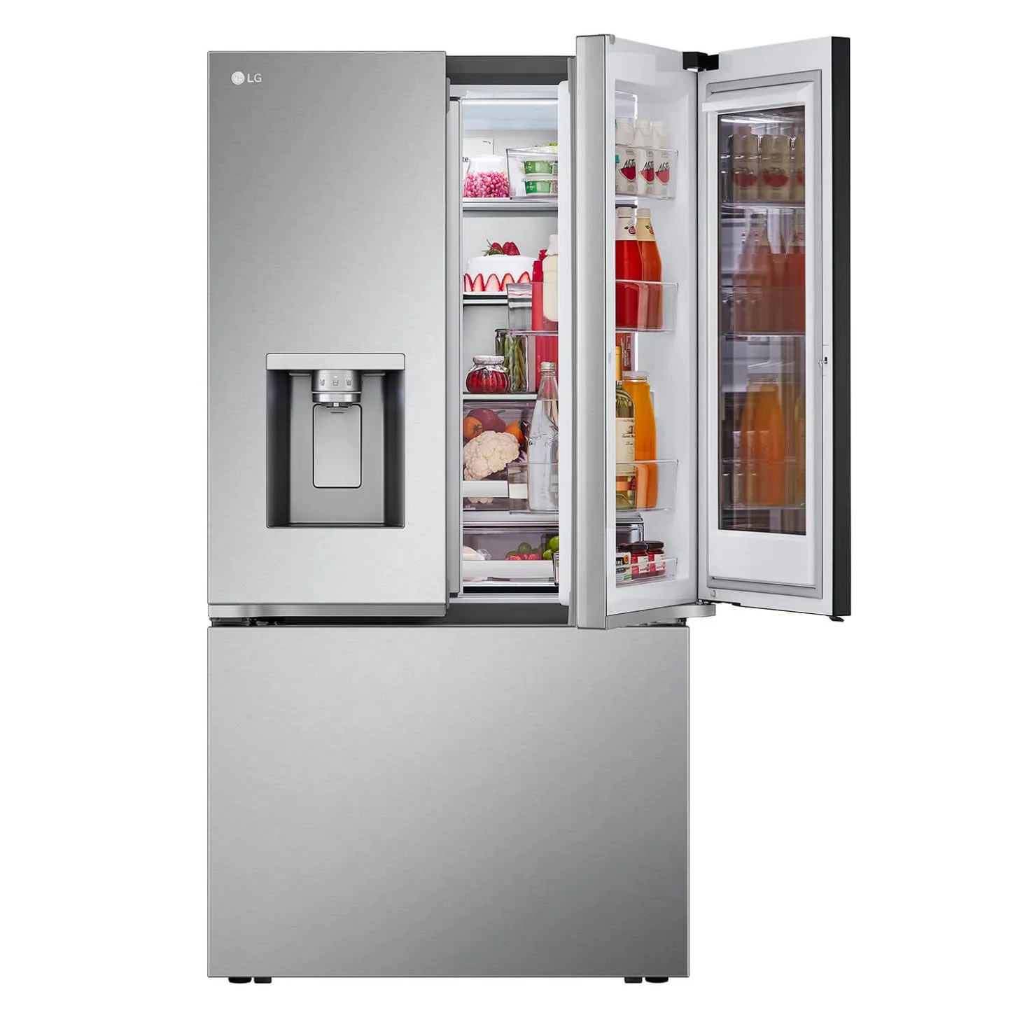 LG Réfrigérateur 31 pi3 36 po Acier inoxydable Portes françaises - LRYKS3106S