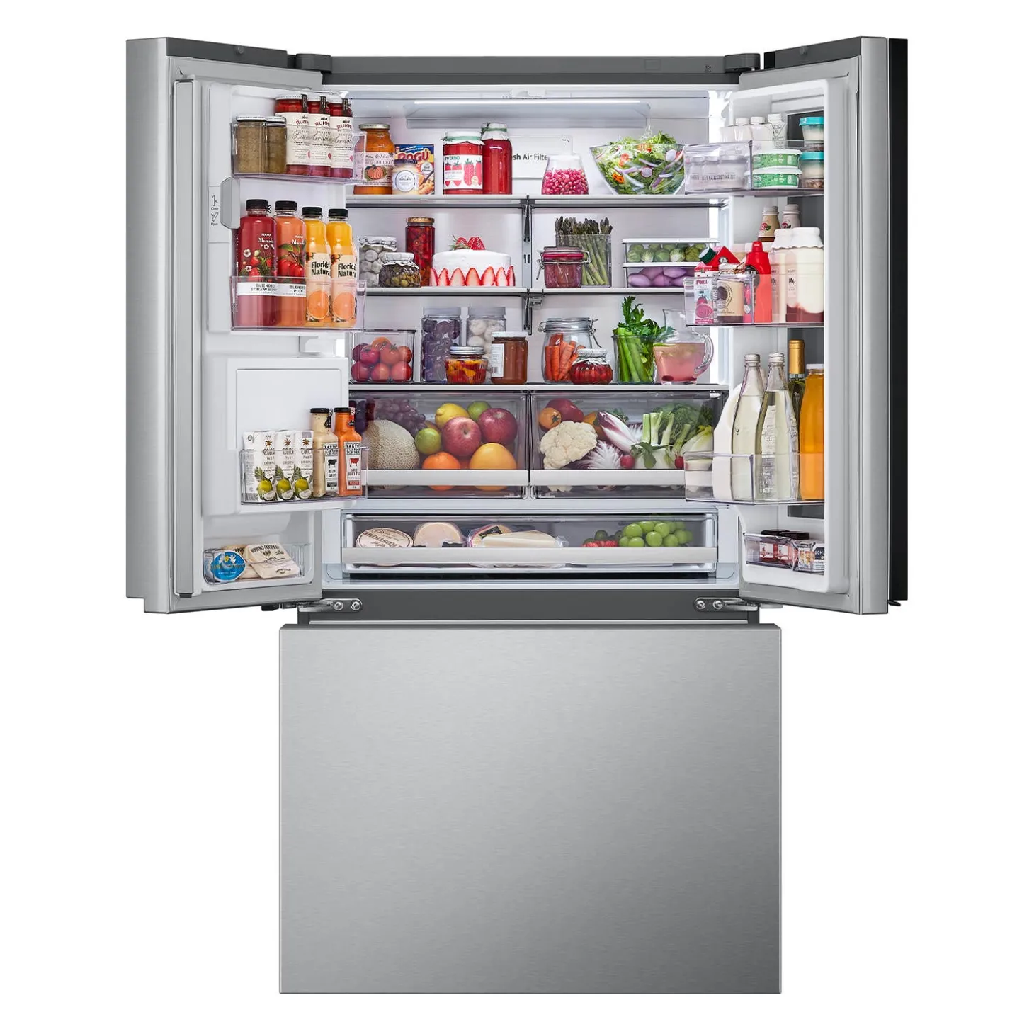 LG Réfrigérateur 31 pi3 36 po Acier inoxydable Portes françaises - LRYKS3106S