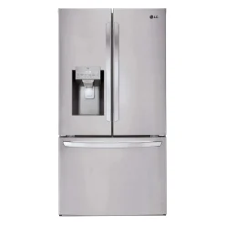 LG Réfrigérateur 28 pi3 36 po Acier inoxydable Congélateur en bas, Portes françaises - LRFS28XBS