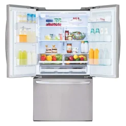 LG Réfrigérateur 28 pi3 36 po Acier inoxydable Congélateur en bas, Portes françaises - LRFS28XBS