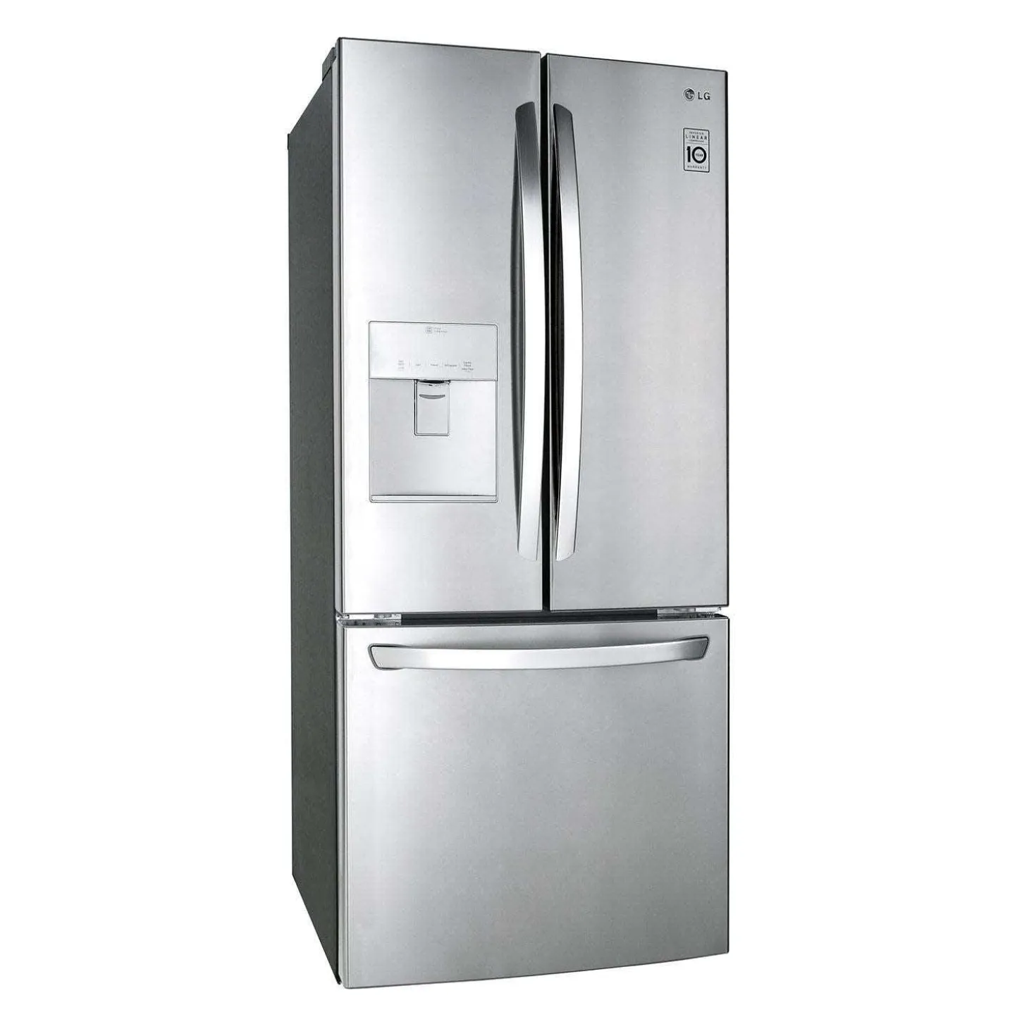 LG Réfrigérateur 21,8 pi3 30 po Acier inoxydable Congélateur en bas, Portes françaises - LRFWS2200S