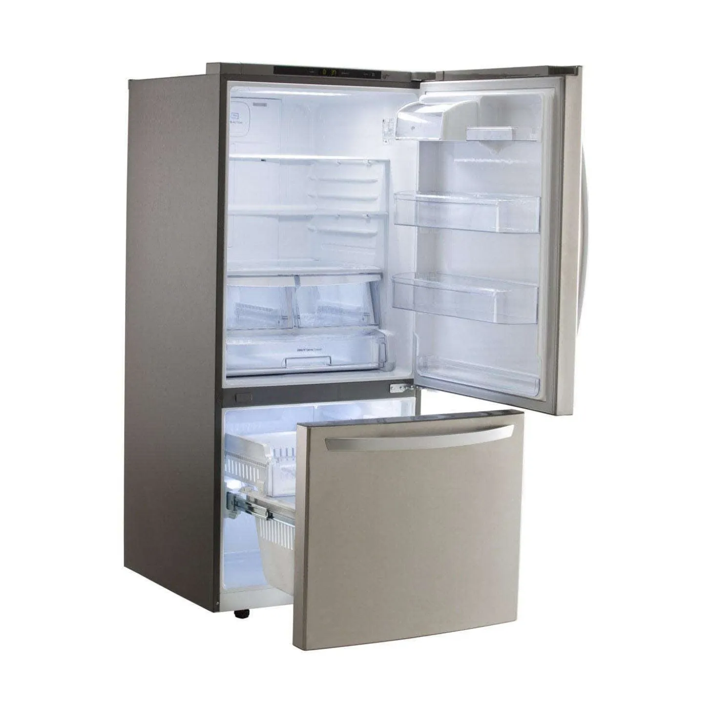 LG Réfrigérateur 22 pi3 30 po Acier inoxydable Congélateur en bas - LRDNS2200S