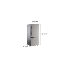 LG Réfrigérateur 22 pi3 30 po Acier inoxydable Congélateur en bas - LRDNS2200S