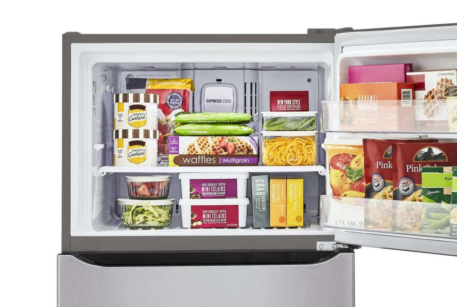 LG Réfrigérateur 20 pi3 30 po Acier inoxydable Congélateur en haut - LTCS20020S