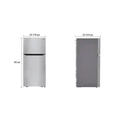 LG Réfrigérateur 20 pi3 30 po Acier inoxydable Congélateur en haut - LTCS20020S