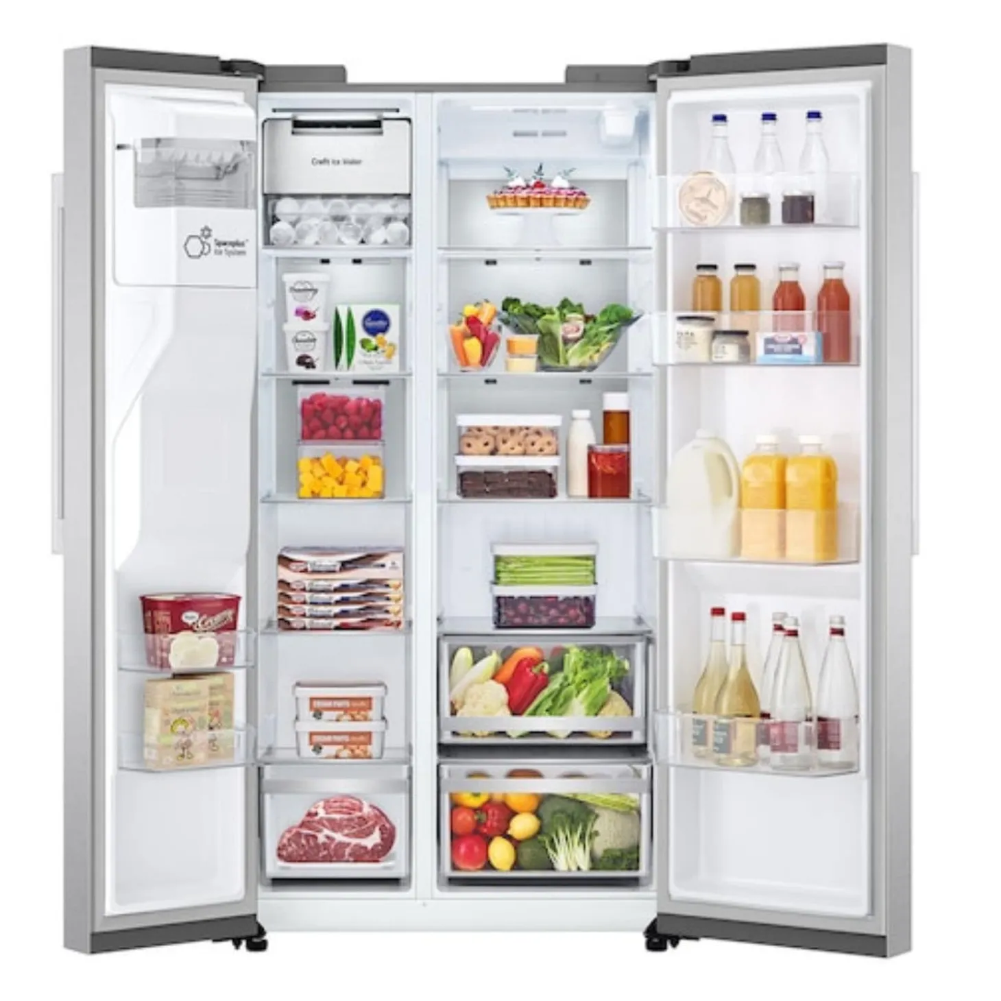 LG Réfrigérateur 27 pi3 36 po Acier inoxydable Côte à côte - LL27T3530S