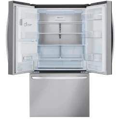 LG Réfrigérateur 26 pi3 36 po Acier inoxydable Congélateur en bas, Portes françaises - LRFXC2606S