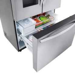 LG Réfrigérateur 26 pi3 36 po Acier inoxydable Congélateur en bas, Portes françaises - LRFXC2606S