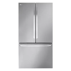 LG Réfrigérateur 27 pi3 36 po Acier inoxydable Congélateur en bas, Portes françaises - LRFLC2706S