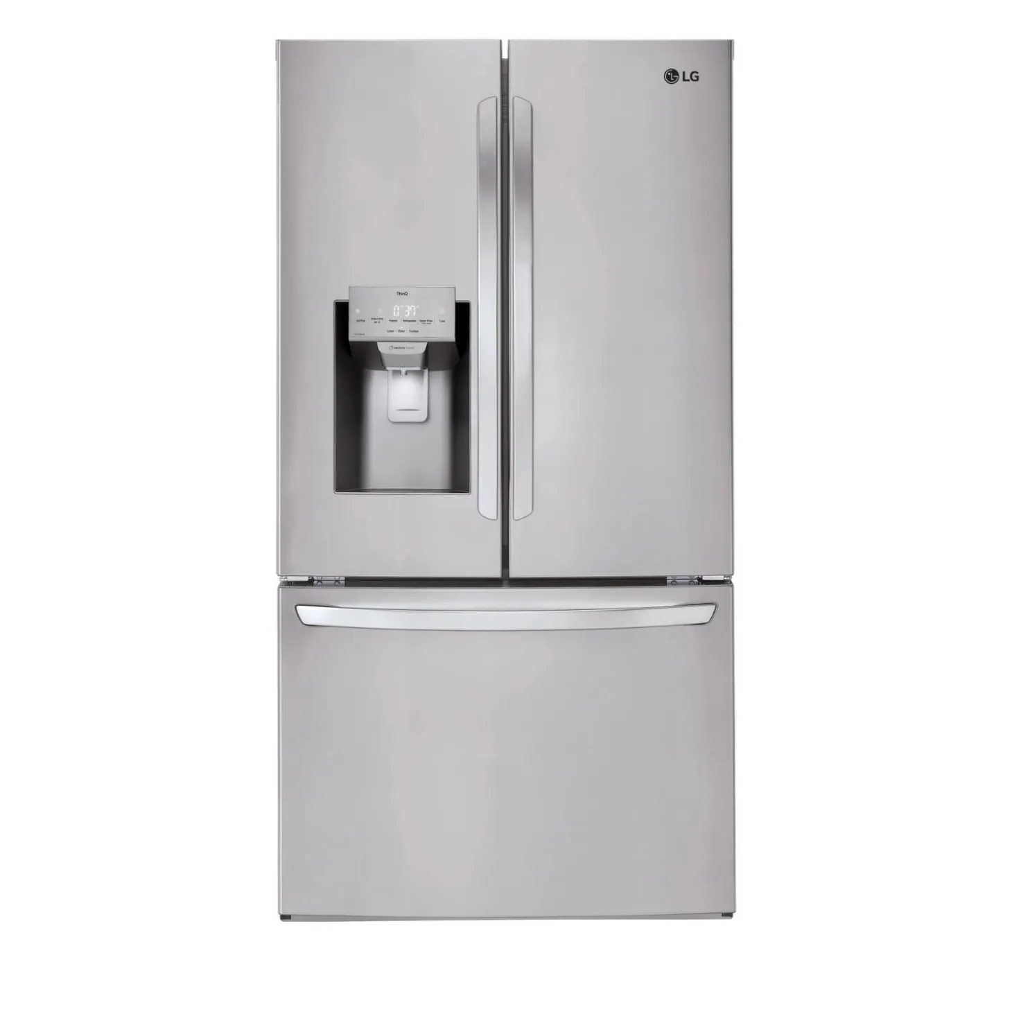 LG Réfrigérateur 28 pi3 36 po Acier inoxydable Portes françaises - LHFS28XBS