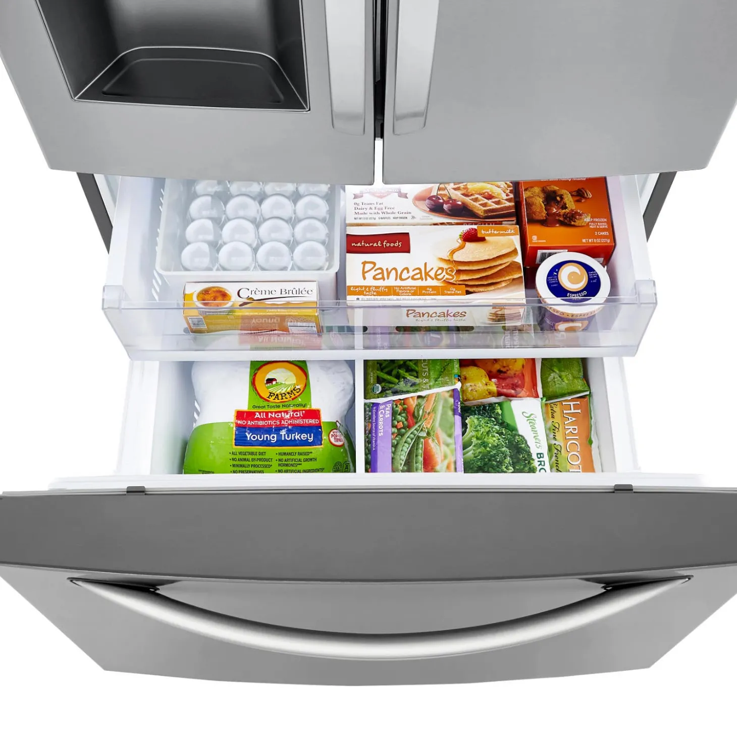 LG Réfrigérateur 28 pi3 36 po Acier inoxydable Portes françaises - LHFS28XBS