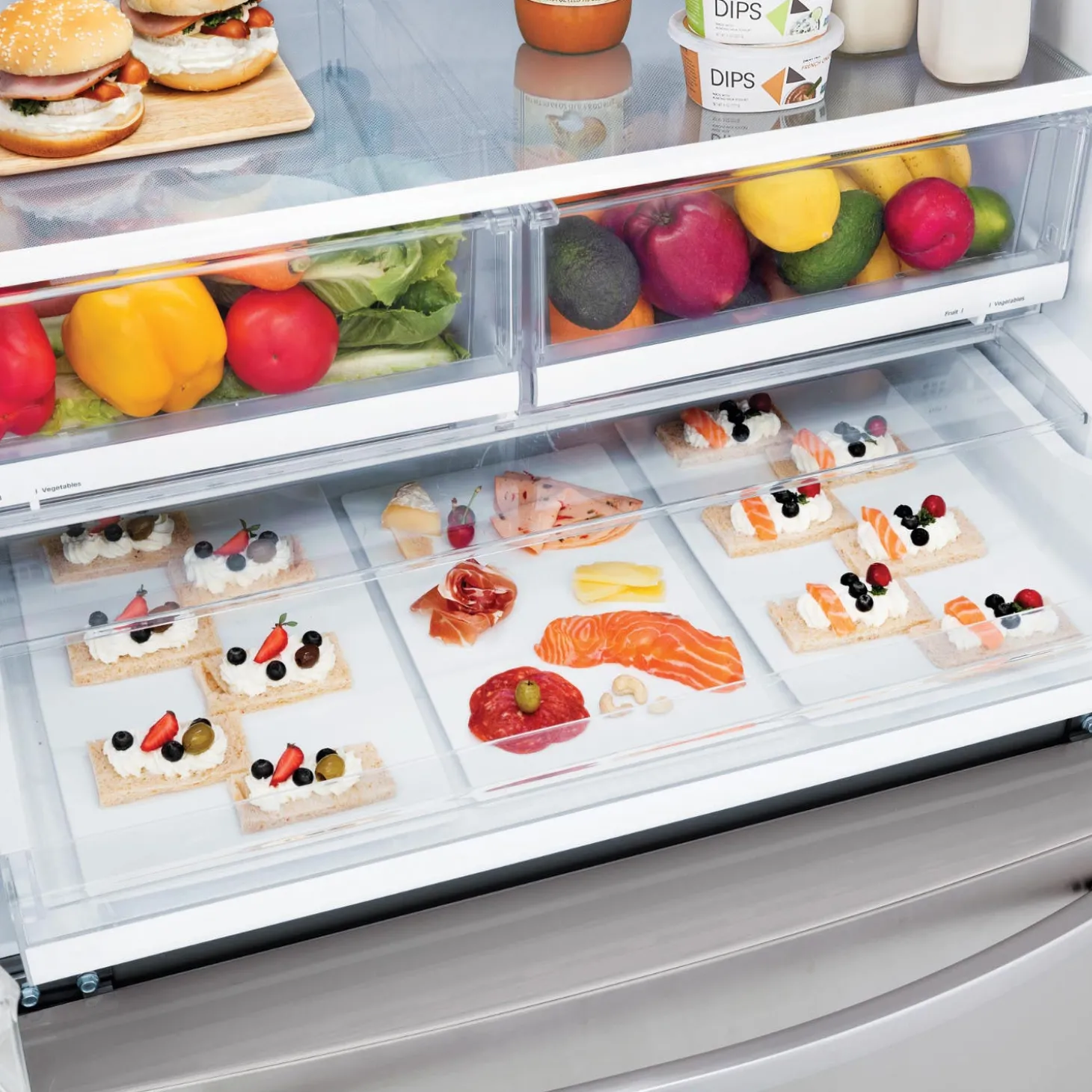 LG Réfrigérateur 28 pi3 36 po Acier inoxydable Portes françaises - LHFS28XBS