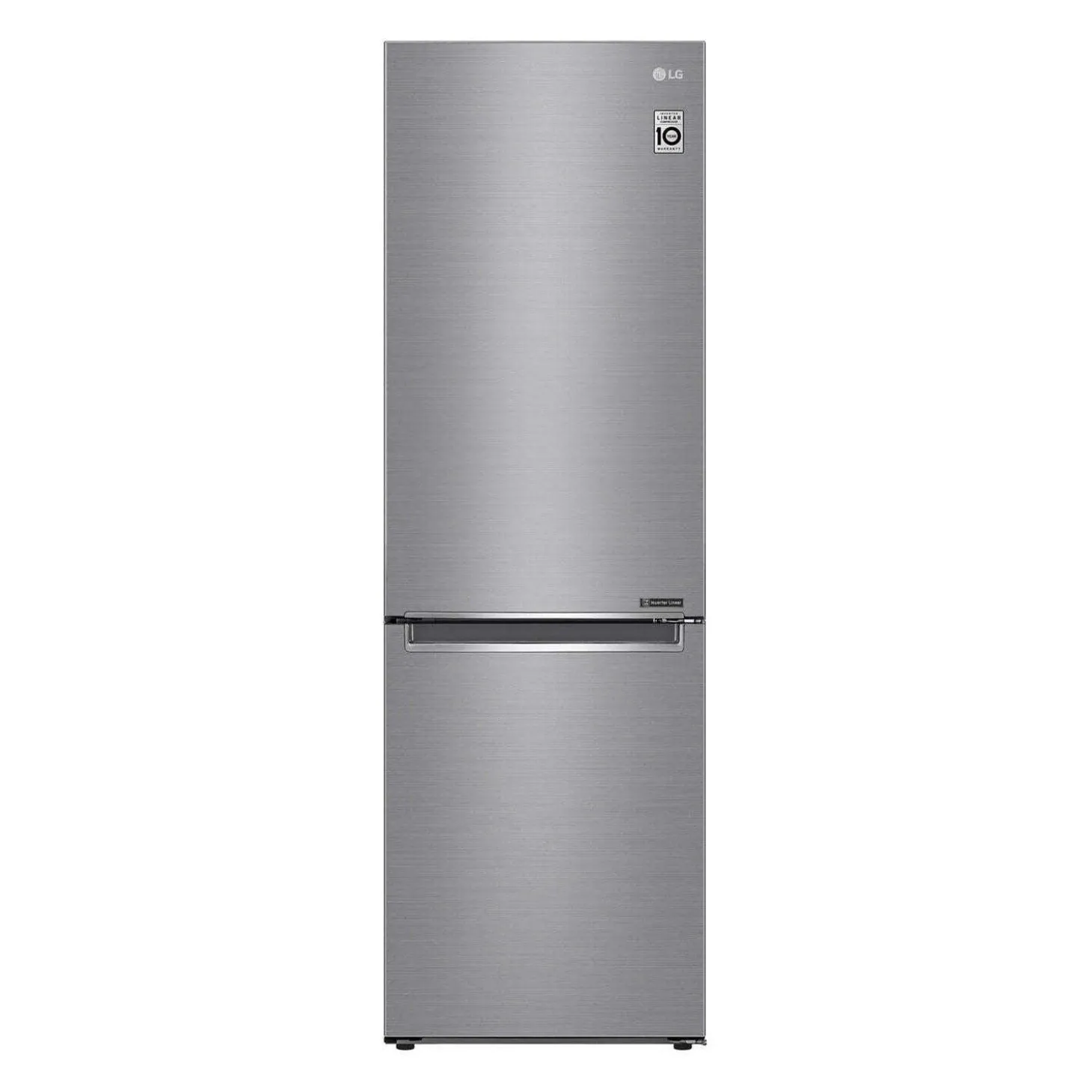 LG Réfrigérateur 12 pi3 24 po Argent platine Congélateur en bas - LBNC12231V