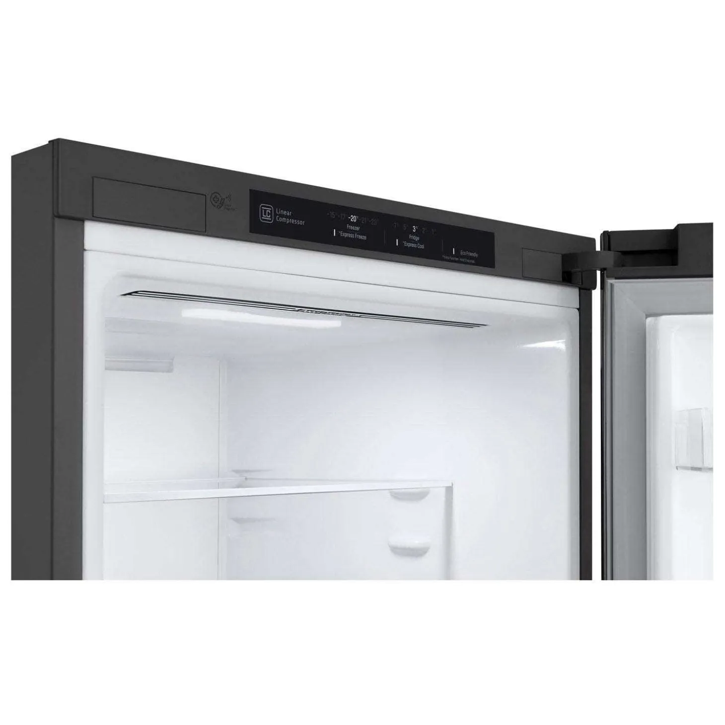 LG Réfrigérateur 12 pi3 24 po Argent platine Congélateur en bas - LBNC12231V