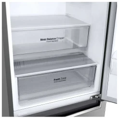 LG Réfrigérateur 12 pi3 24 po Argent platine Congélateur en bas - LBNC12231V