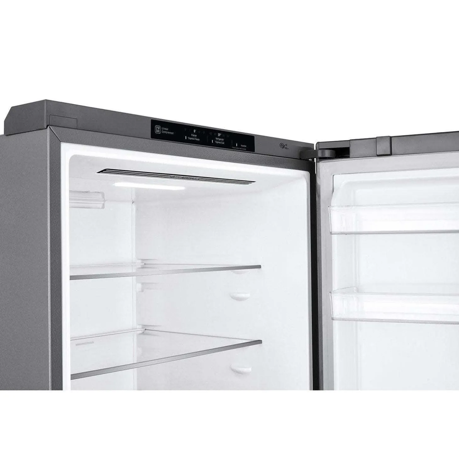LG Réfrigérateur 15 pi3 28 po Argent platine Congélateur en bas - LBNC15251V