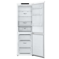 LG Réfrigérateur 12 pi3 24 po Blanc Congélateur en bas - LBNC12231W