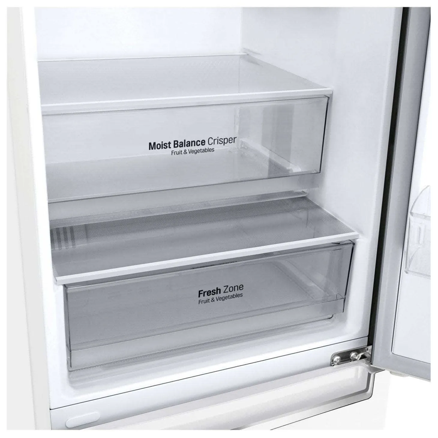 LG Réfrigérateur 12 pi3 24 po Blanc Congélateur en bas - LBNC12231W
