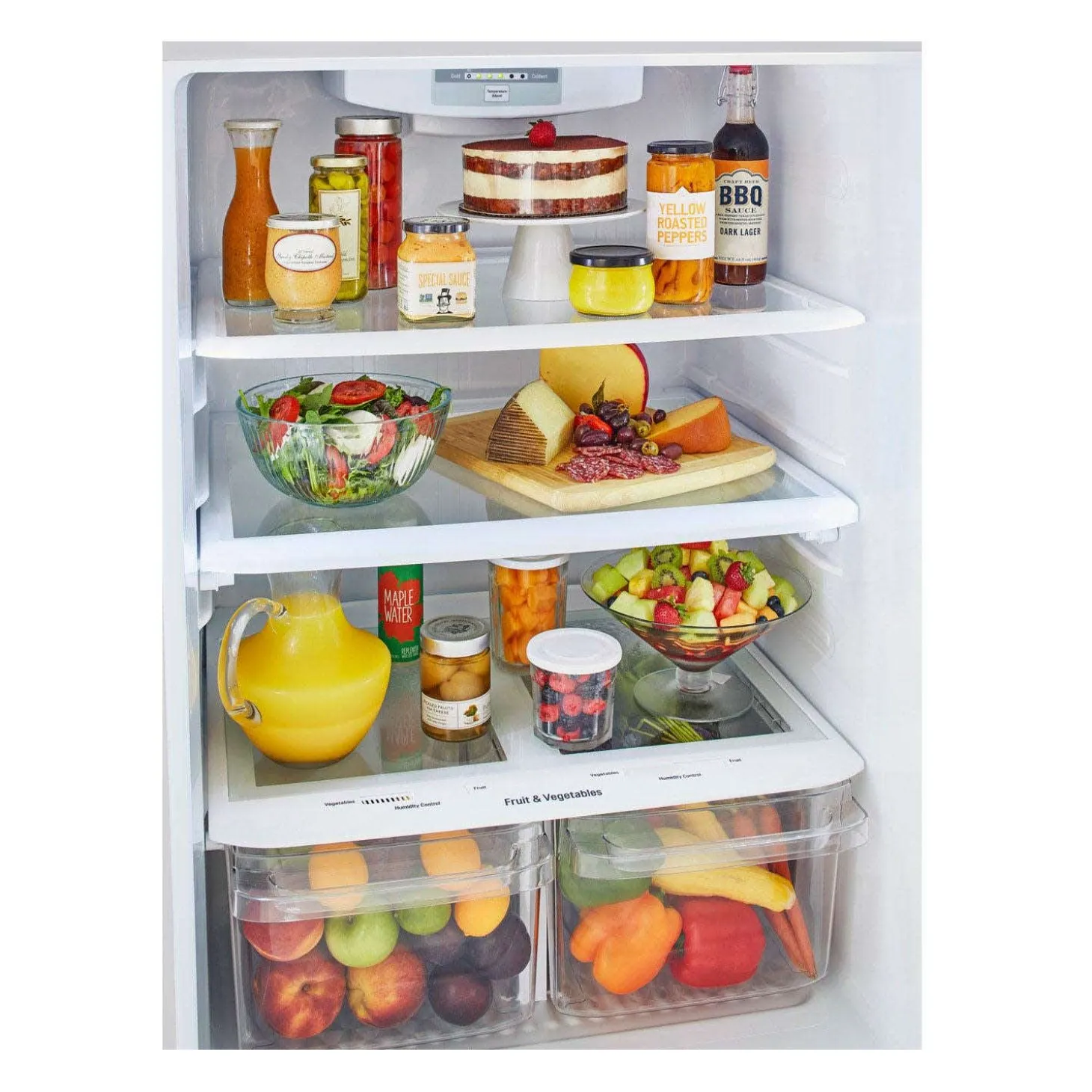 LG Réfrigérateur 20 pi3 30 po Blanc Congélateur en haut - LTCS20020W