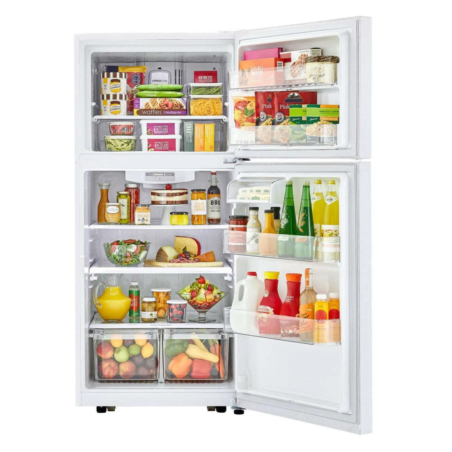 LG Réfrigérateur 20 pi3 30 po Blanc Congélateur en haut - LTCS20020W