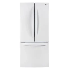 LG Réfrigérateur 21,8 pi3 30 po Blanc Congélateur en bas, Portes françaises - LRFNS2200W