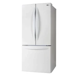 LG Réfrigérateur 21,8 pi3 30 po Blanc Congélateur en bas, Portes françaises - LRFNS2200W