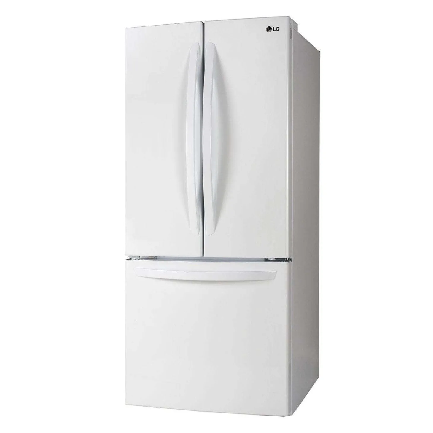 LG Réfrigérateur 21,8 pi3 30 po Blanc Congélateur en bas, Portes françaises - LRFNS2200W