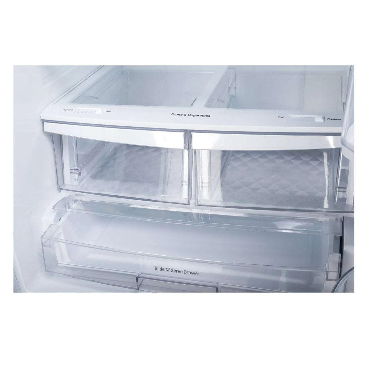 LG Réfrigérateur 21,8 pi3 30 po Blanc Congélateur en bas, Portes françaises - LRFNS2200W