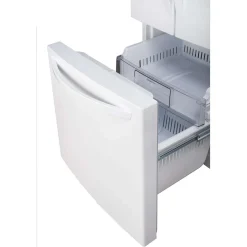 LG Réfrigérateur 21,8 pi3 30 po Blanc Congélateur en bas, Portes françaises - LRFNS2200W