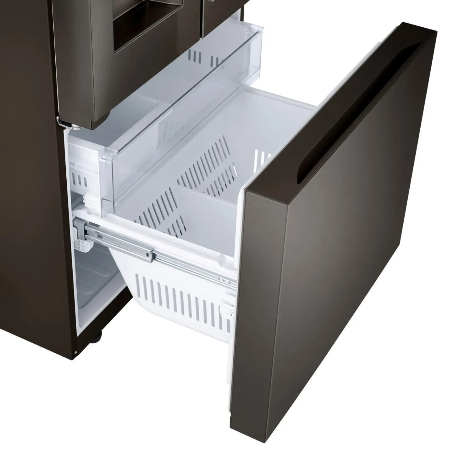 LG Réfrigérateur 25 pi3 33 po Inox Noir Portes françaises - LF25H6330D