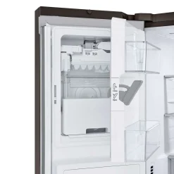 LG Réfrigérateur 26 pi3 36 po Inox Noir Congélateur en bas, Portes françaises - LRYXC2606D