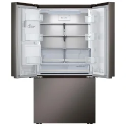 LG Réfrigérateur 26 pi3 36 po Inox Noir Congélateur en bas, Portes françaises - LRYXC2606D