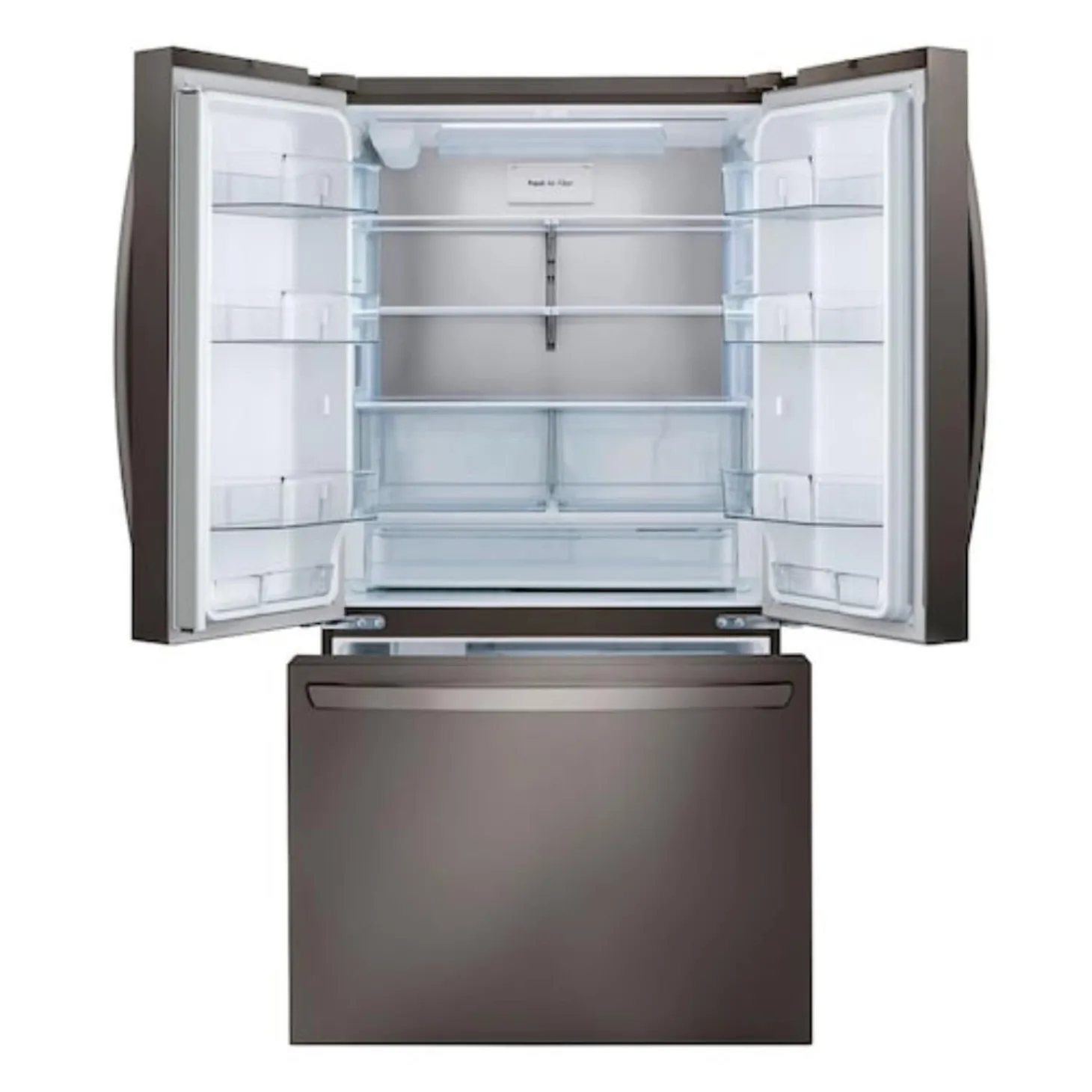 LG Réfrigérateur 27 pi3 36 po Inox Noir Portes françaises - LRFLC2706D