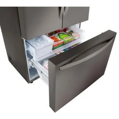 LG Réfrigérateur 27 pi3 36 po Inox Noir Portes françaises - LRFLC2706D