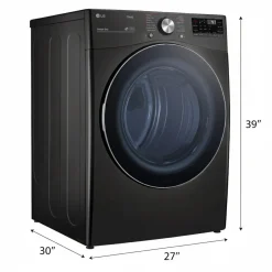 LG Sécheuse Chargement frontal Acier inoxydable noir 27