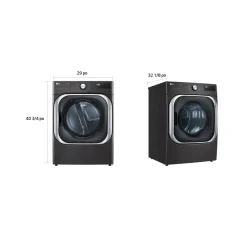 LG Sécheuse Chargement frontal Inox Noir 29