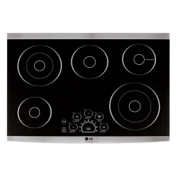 LG STUDIO Plaque de cuisson Vitrocéramique Acier inoxydable 30" Acier inoxydable - LSCE305ST