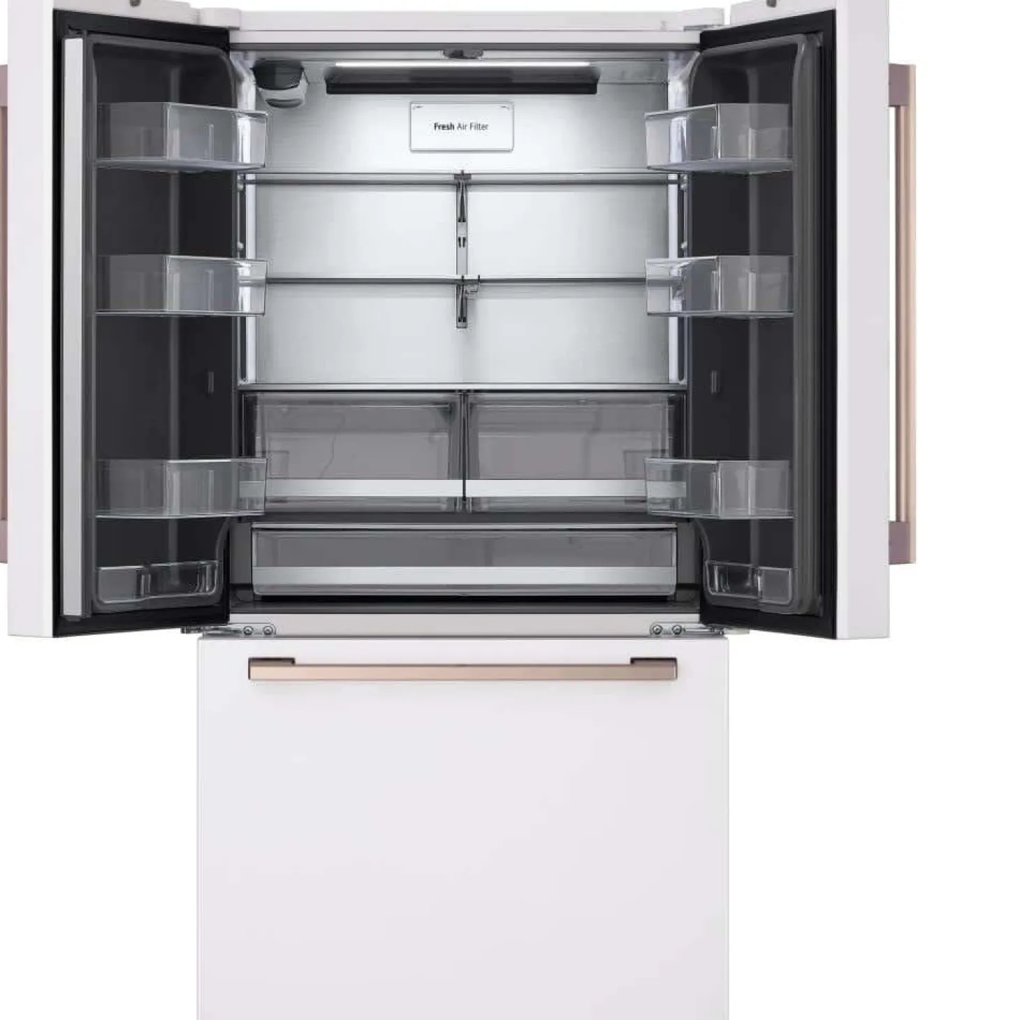 LG STUDIO Réfrigérateur 27 pi3 36 po Blanc Portes françaises - SRFB27W3