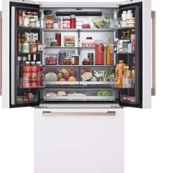LG STUDIO Réfrigérateur 27 pi3 36 po Blanc Portes françaises - SRFB27W3
