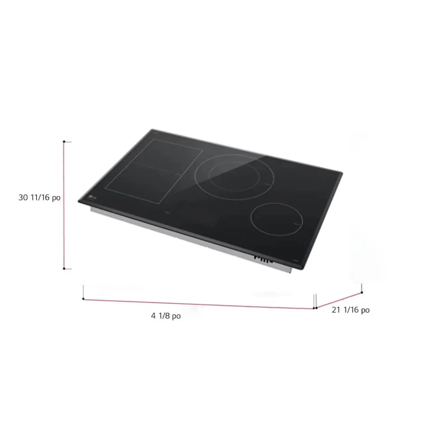 LG Table de cuisson Induction Noir 31" Noir - CBIS3018BE