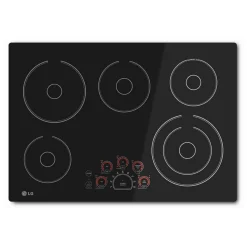 LG Table de cuisson Vitrocéramique Noir 30" Électrique Noir - LCE3010SB
