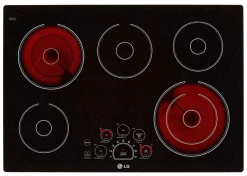 LG Table de cuisson Vitrocéramique Noir 30" Électrique Noir - LCE3010SB