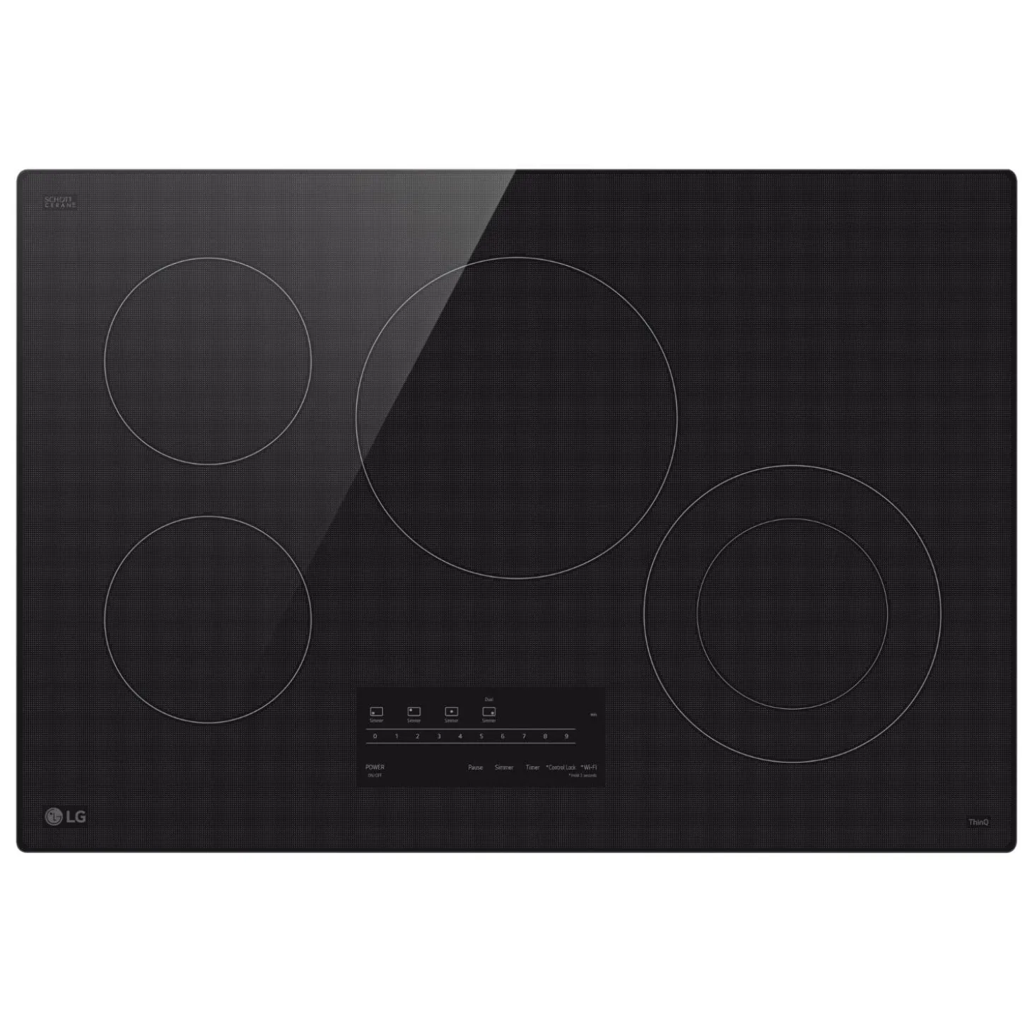LG Table de cuisson Vitrocéramique Noir 31" Noir - CBEW3013BE