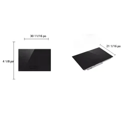 LG Table de cuisson Vitrocéramique Noir 31